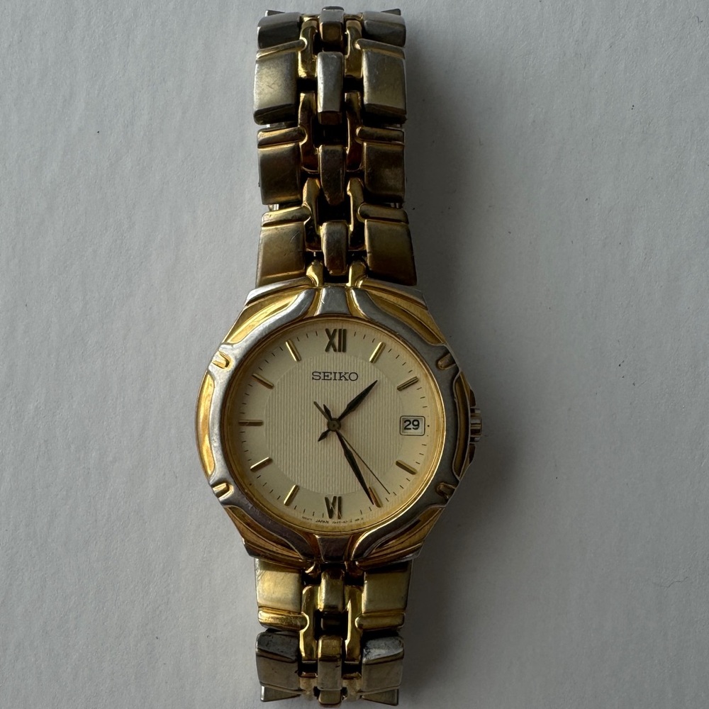 Seiko Two-Tone Gold and Silver Watch